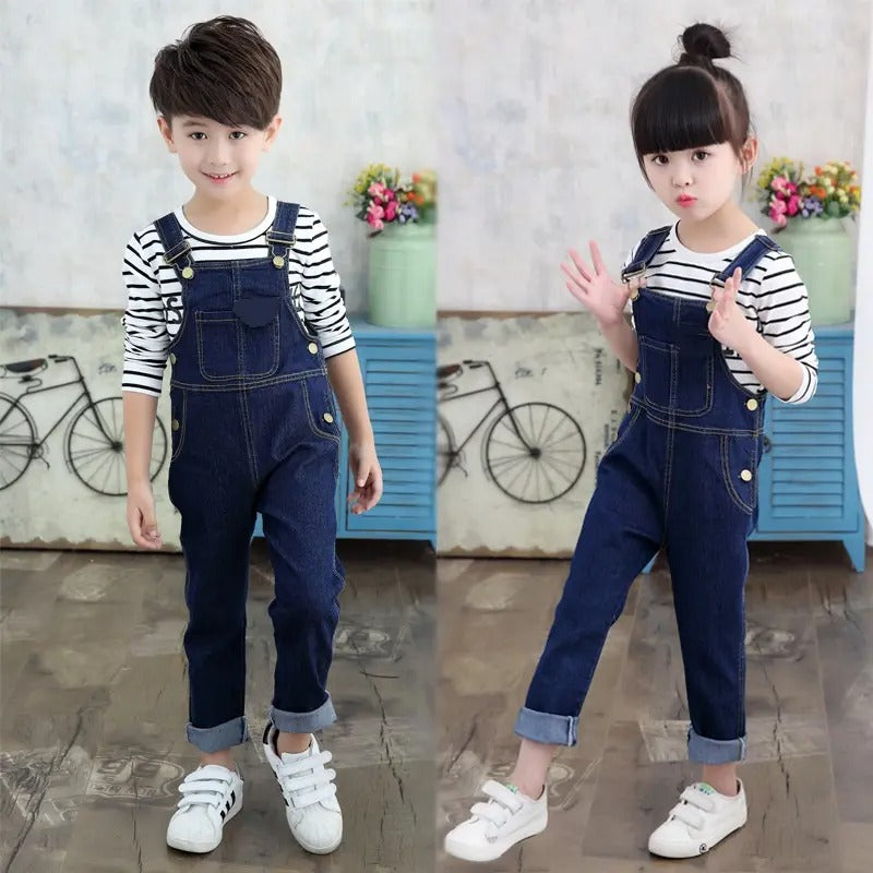 Pure denim all season romper for boys ang girls - by Mama's Aura