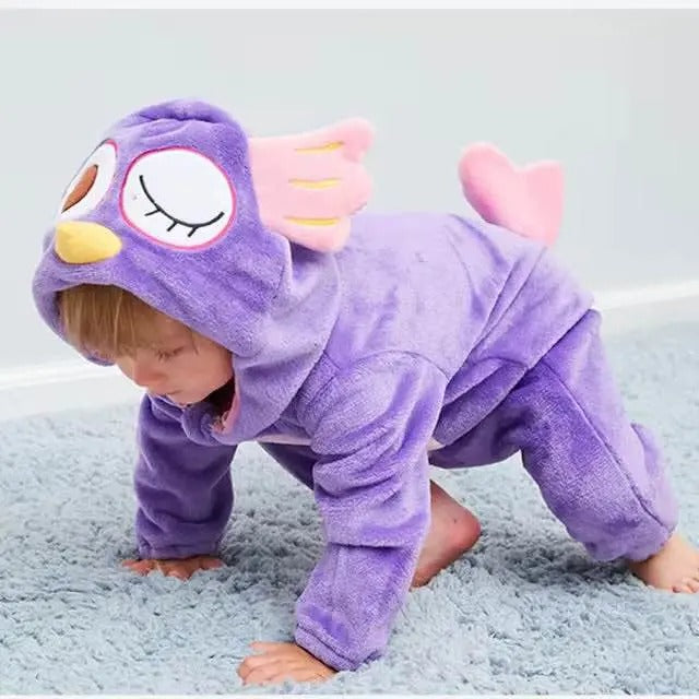Winter baby character romper - by Mama's Aura