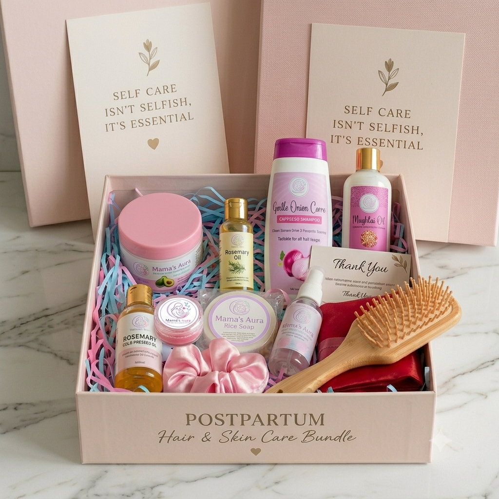 Postpartum Hairfall & Skincare Bundle - by Mama's Aura