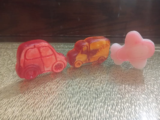 🚗🩷 Kids Handmade Soap Pack of 3 - by Mama's Aura