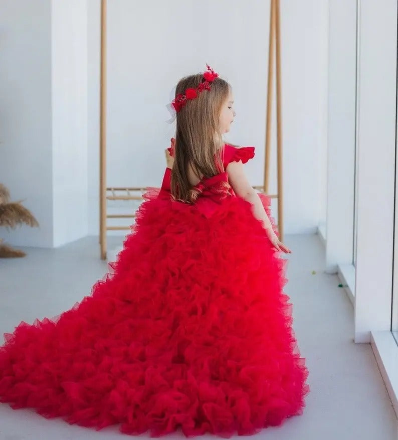 Red Tutu Dress Baby Girl - by Mama's Aura