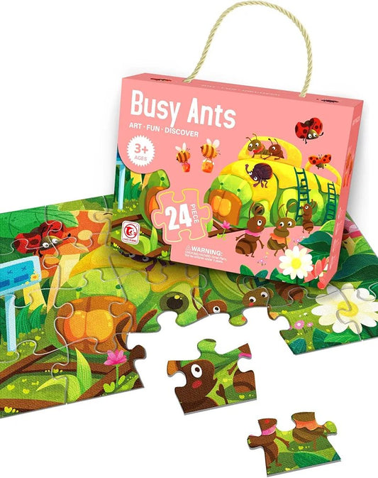 Busy Ants – 24 Piece Puzzle - by Mama's Aura