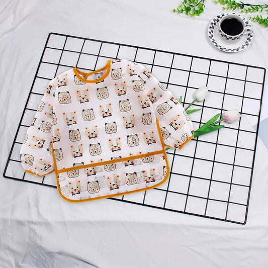 Baby Plastic Full Sleeves Bib - by Mama's Aura