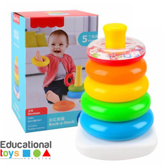 Rock – A – Stack – Ring Tower for Infants - by Mama's Aura