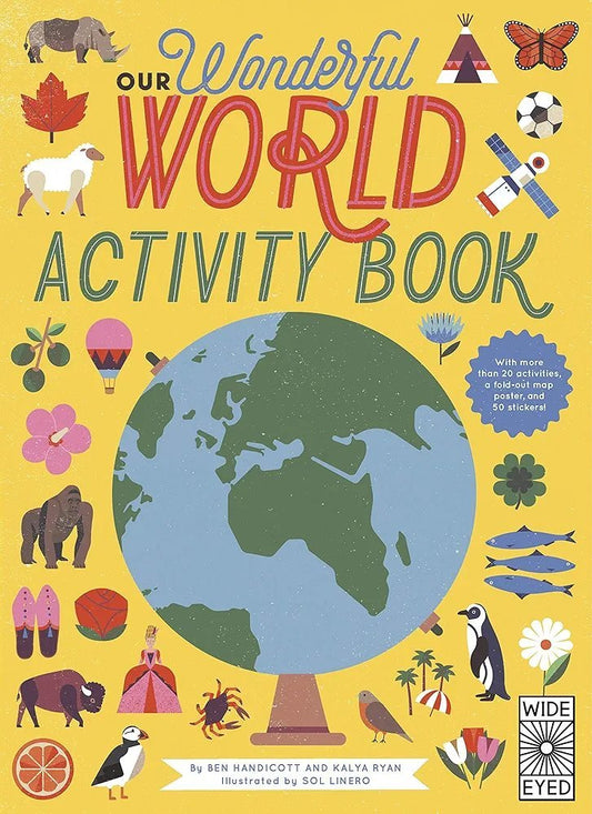 Our Wonderful World Activity Book with 50+ stickers - by Mama's Aura