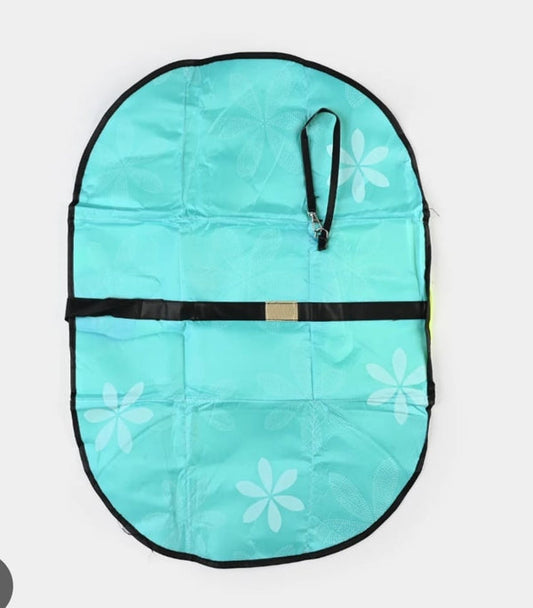 Portable Baby Changing Pad – Travel-Friendly Waterproof Diaper Changing Mat with Storage Pockets (random colour and design) - by Mama's Aura