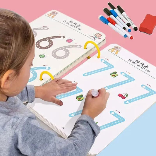 Mini Erasable Tracing Book 36 pages - by Mama's Aura