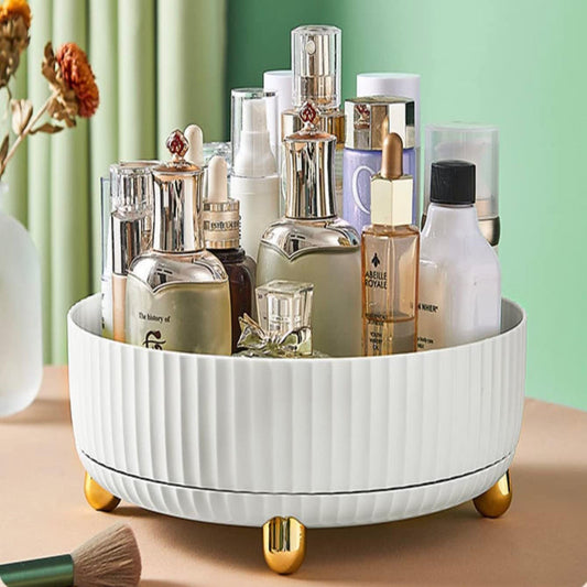 Modern 360° Rotating Tray for Makeup, Skincare & Essentials - by Mama's Aura