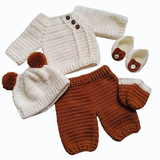 5 pcs crochet dress set - by Mama's Aura