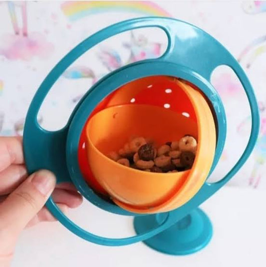 Anti Spill 360 Degree Gyro bowl - by Mama's Aura
