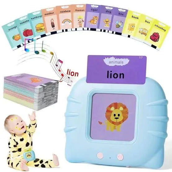 Talking Flash Cards |English Learning Toy with 202 Words for Kids - by Mama's Aura