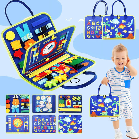 Montessori Educational Busy Board For Toddlers Toy - by Mama's Aura