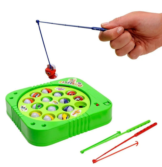 Magnetic Fishing Game Toys, Rotating Board Game with Music - by Mama's Aura