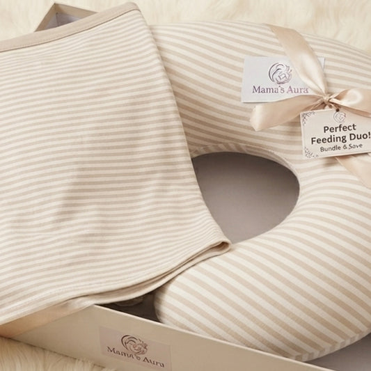 The Ultimate Feeding Duo: Nursing Cover & Pillow Set - by Mama's Aura